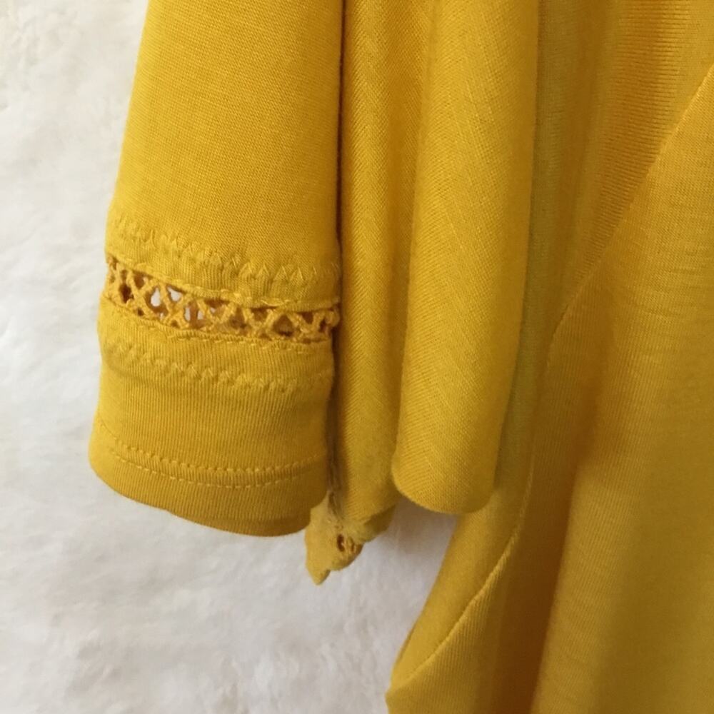 Anthropologie One September Yellow Embroidered Shirt - Picture 10 of 12